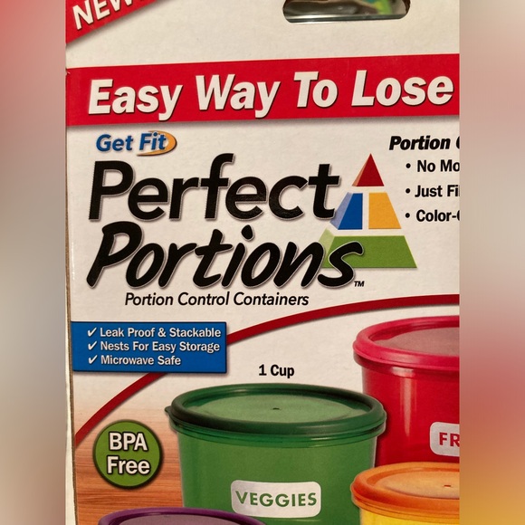 PERFECT PORTIONS 14 pc Portion Control Containers Meal Plan & Recipe Gui… - Picture 3 of 8